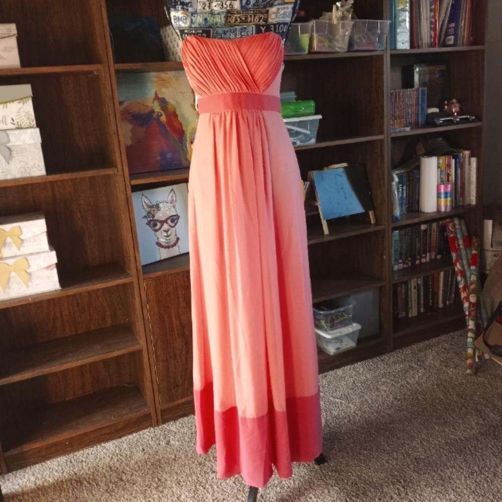 Wtoo Pink Strapless Dress